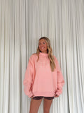 Embroidered Mock Neck Sweatshirt