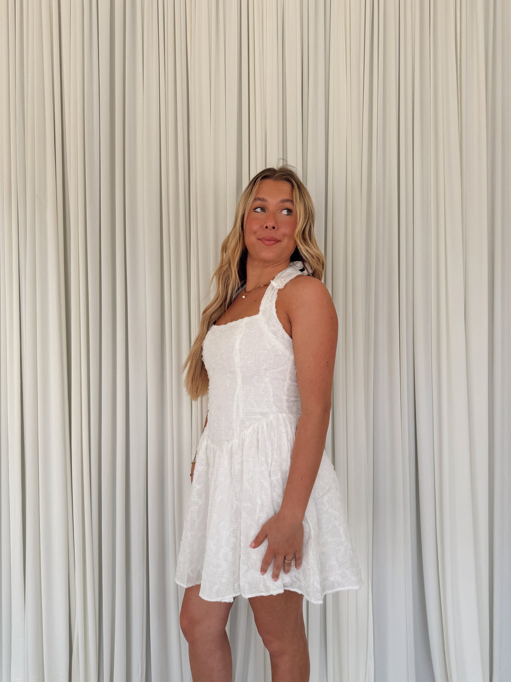 Halter Embellished Mini Dress