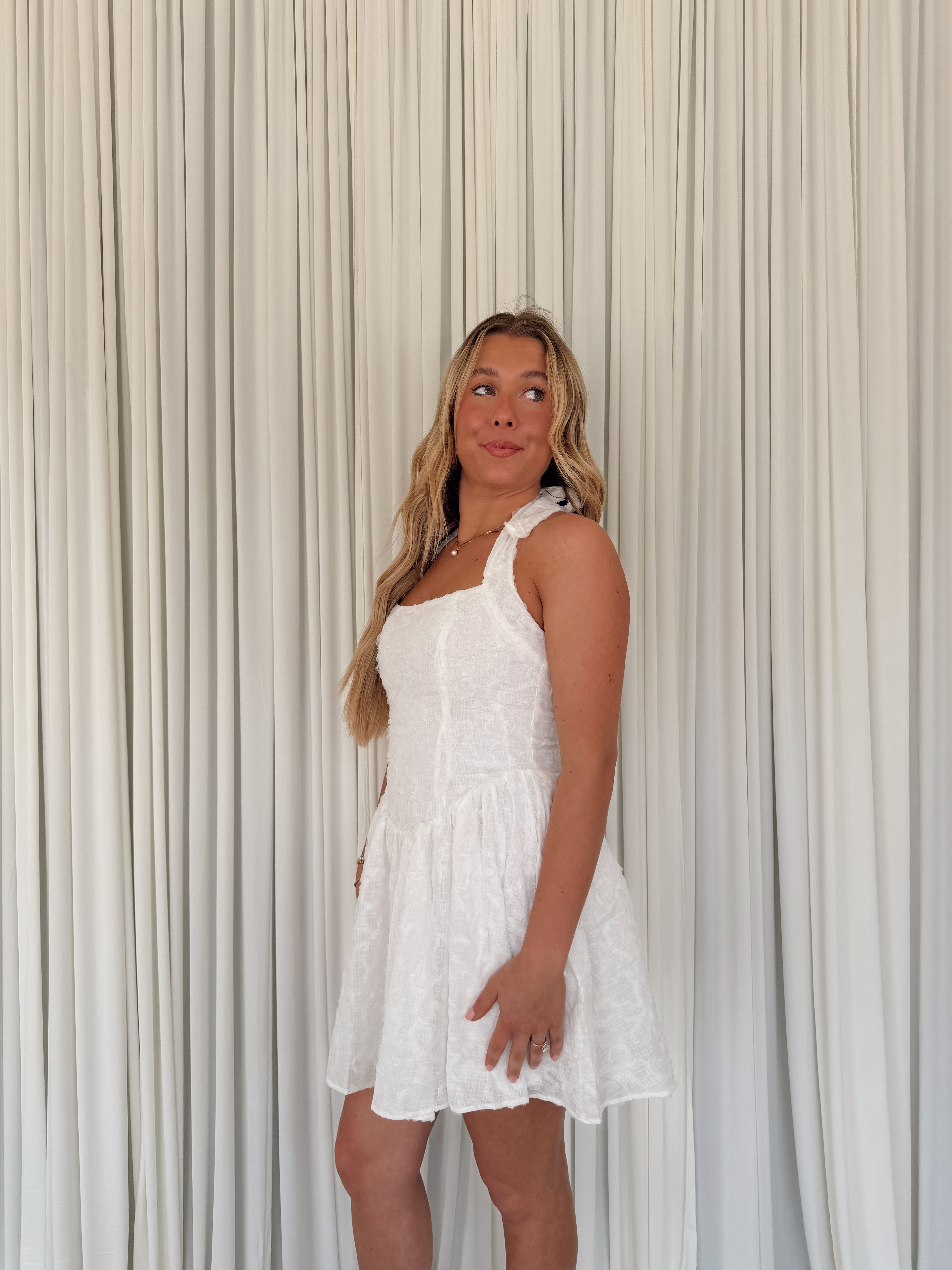 Halter Embellished Mini Dress