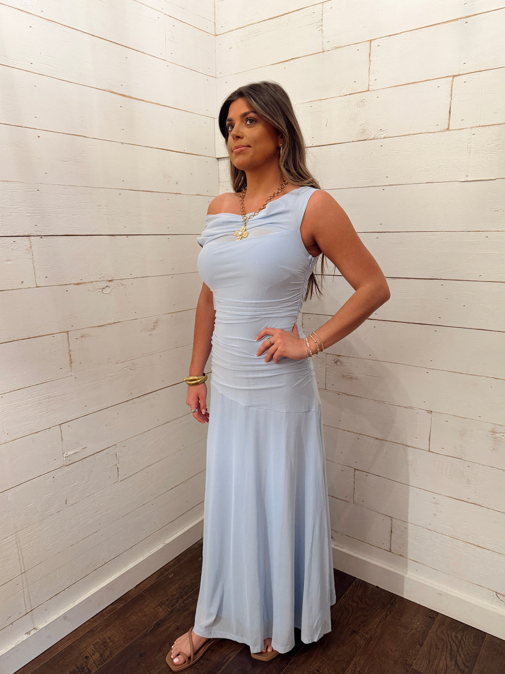 Off the Shoulder Maxi Dress