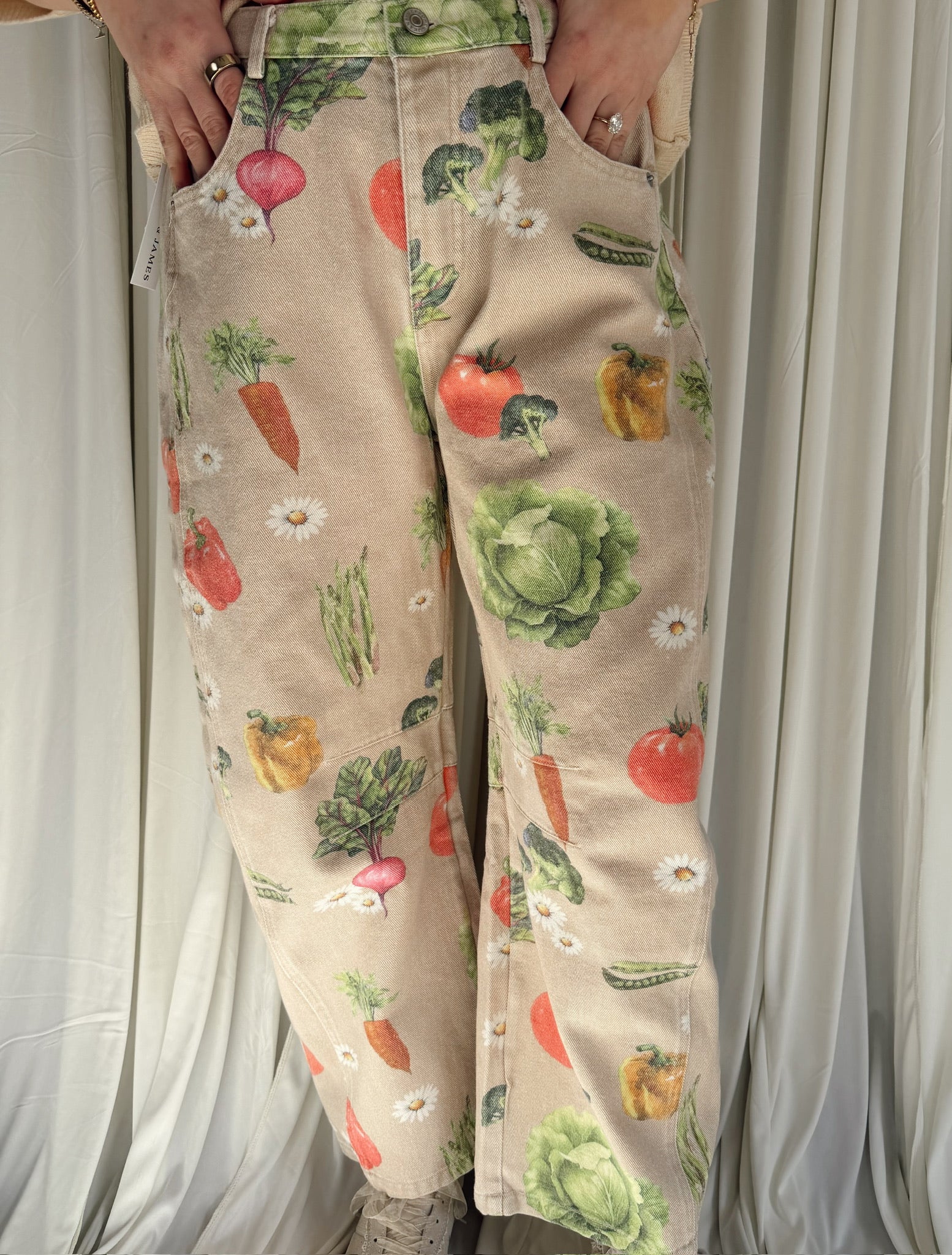 Mineral Washed Garden Barrel Leg Pants