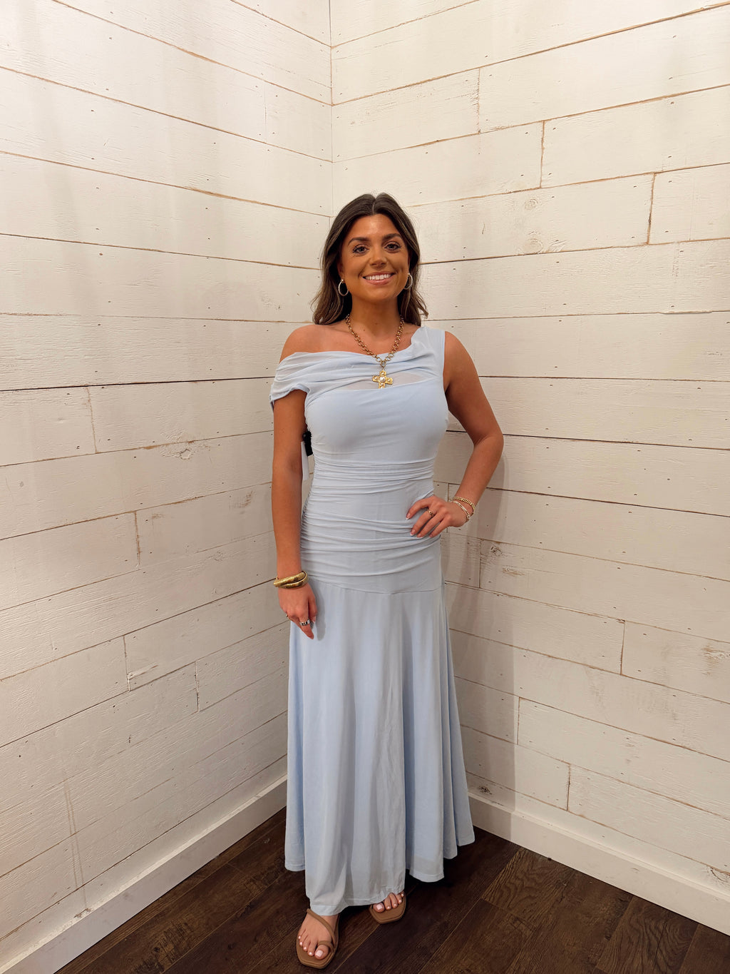Off the Shoulder Maxi Dress