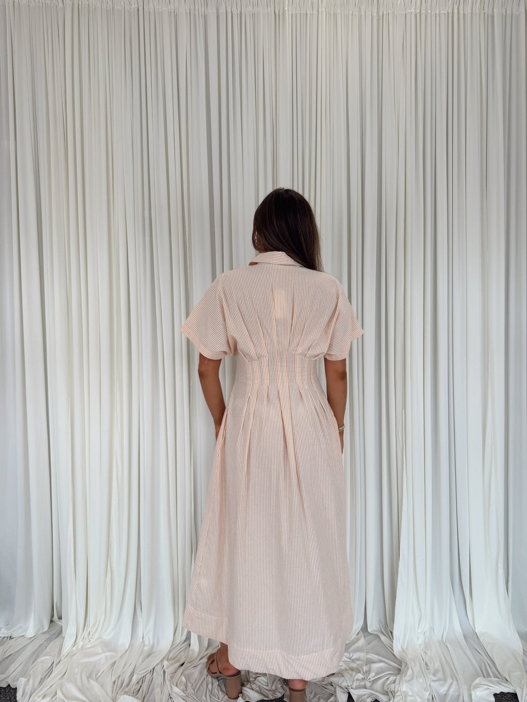Bonnie Buttondown Woven Midi Dress