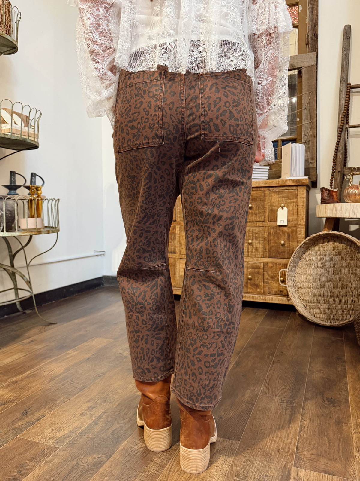 Lasso Jean | Brown Leopard