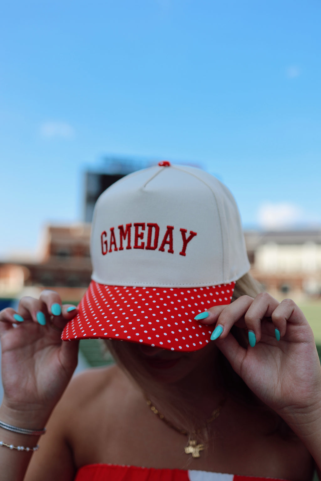 Gameday Polka Dot Trucker Hat