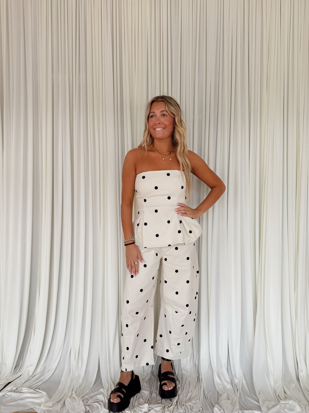 Polkadot Barrel Pants