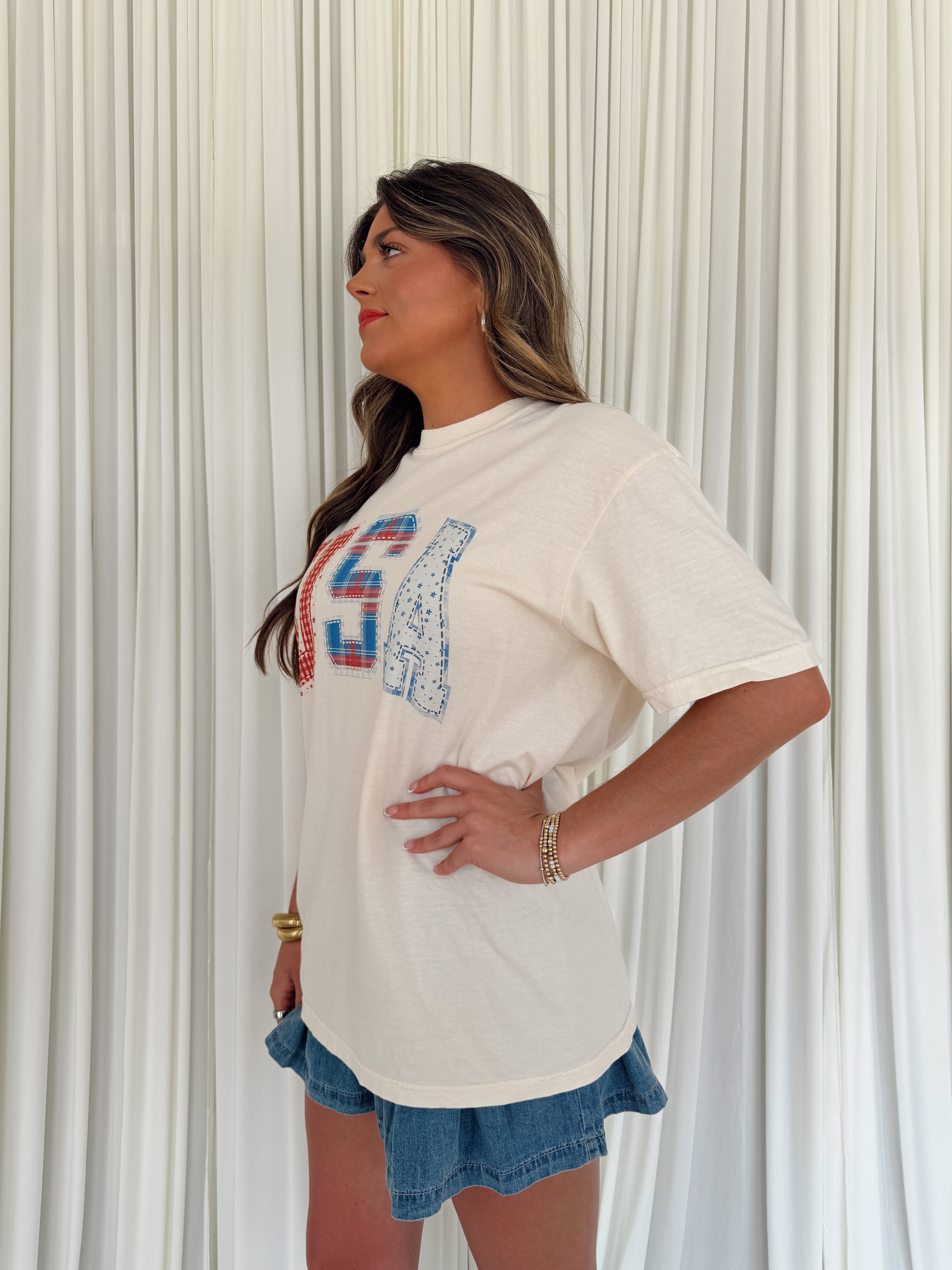 USA Patchwork Tee
