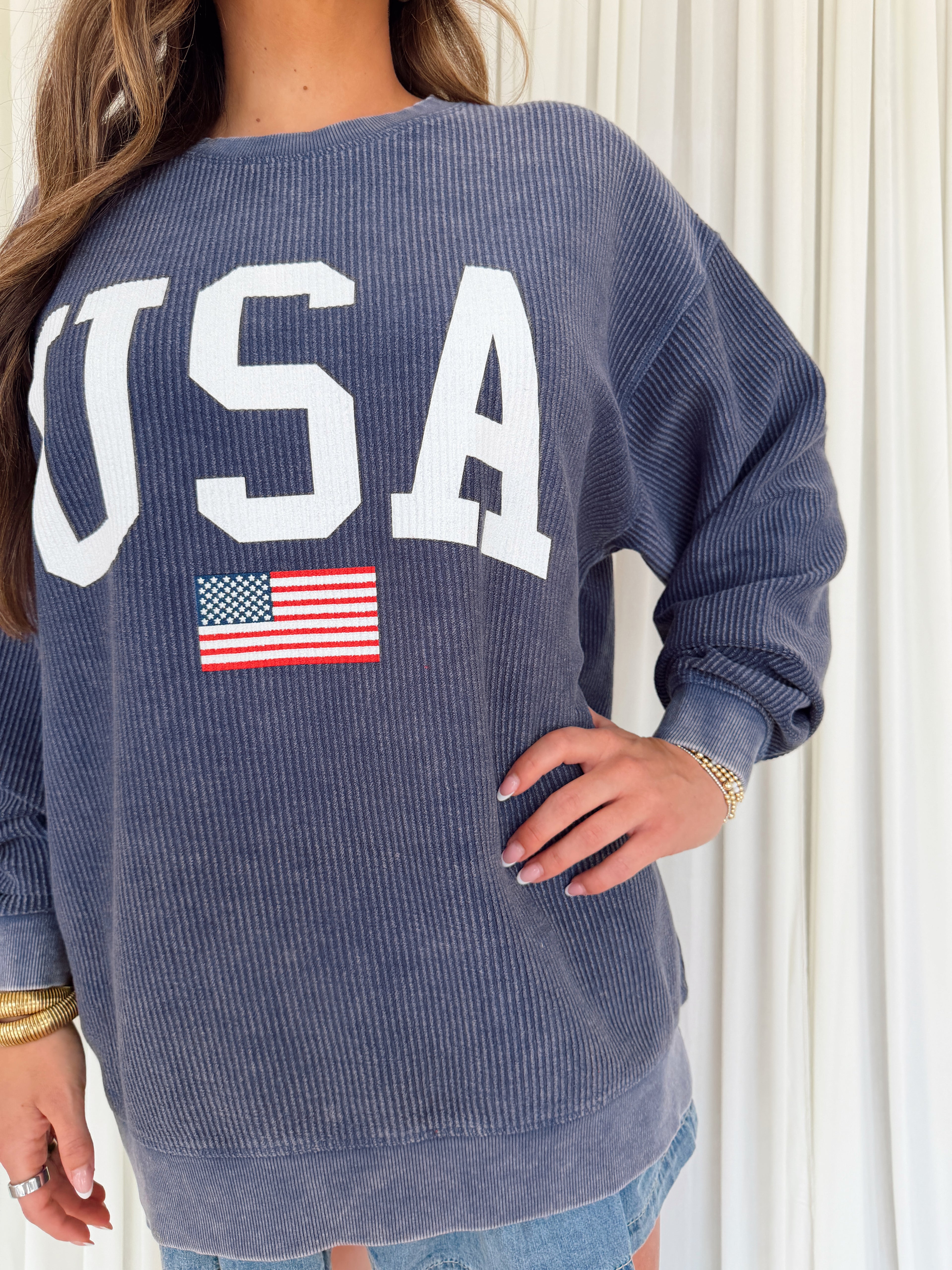 USA Flag Sweatshirt