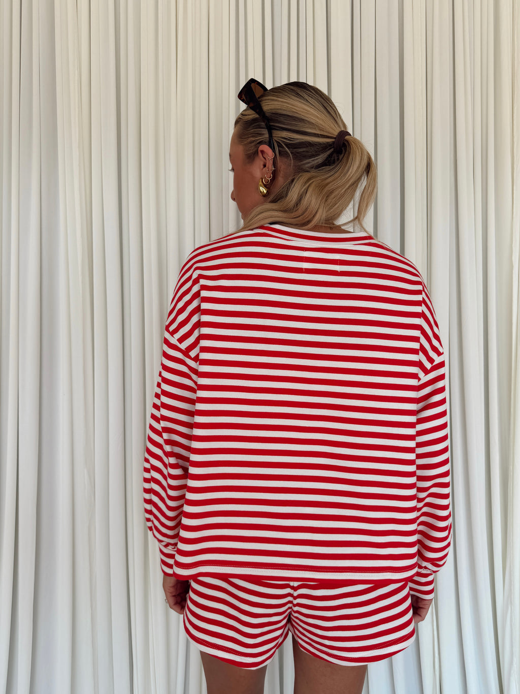 American Girl Oversized Striped T-shirt