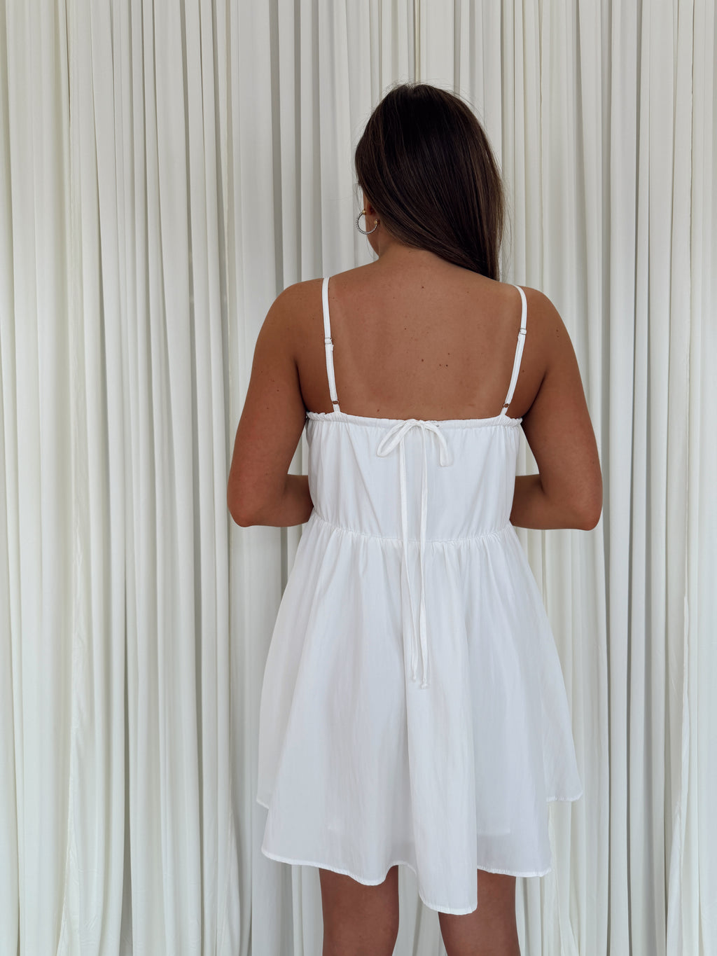 Square Neck Flare Mini Dress
