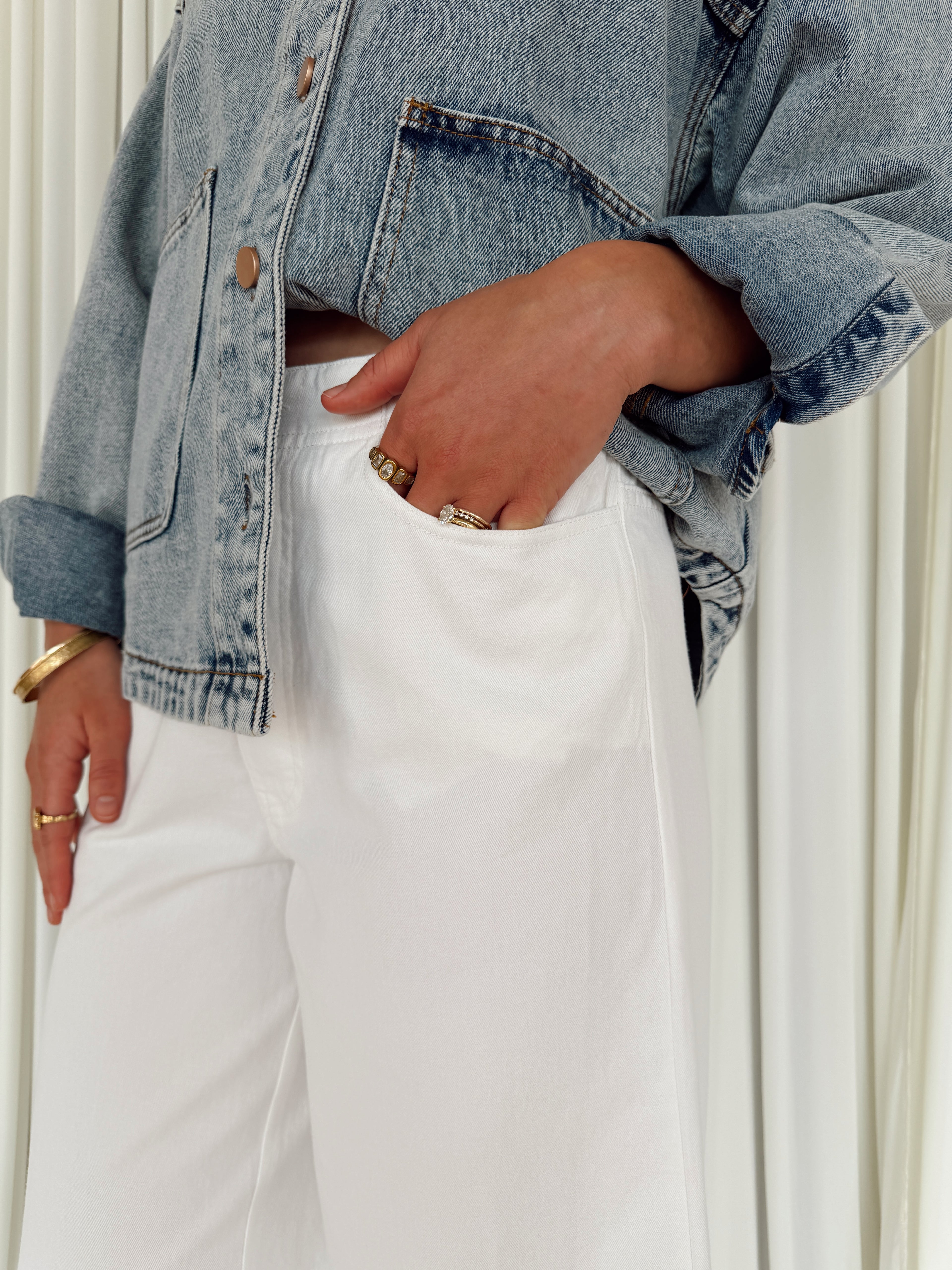 Ruffled Hem Pants