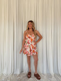Floral Smocked Babydoll Cami Romper