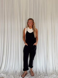 Mineral Wash Spaghetti Strap Jumpsuit