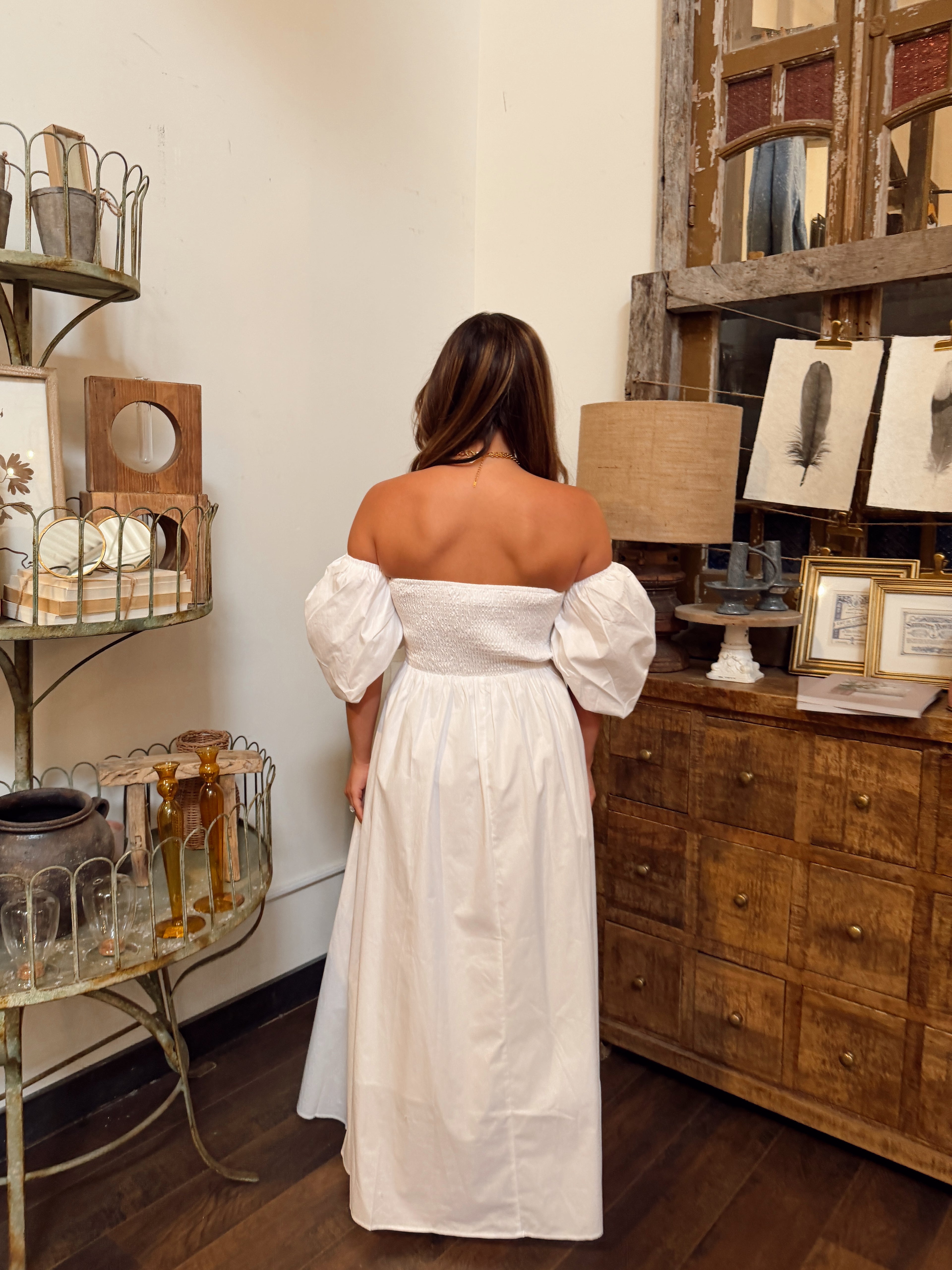 Off-the-Shoulder Maxi Dress