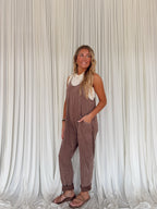 Mineral Wash Spaghetti Strap Jumpsuit