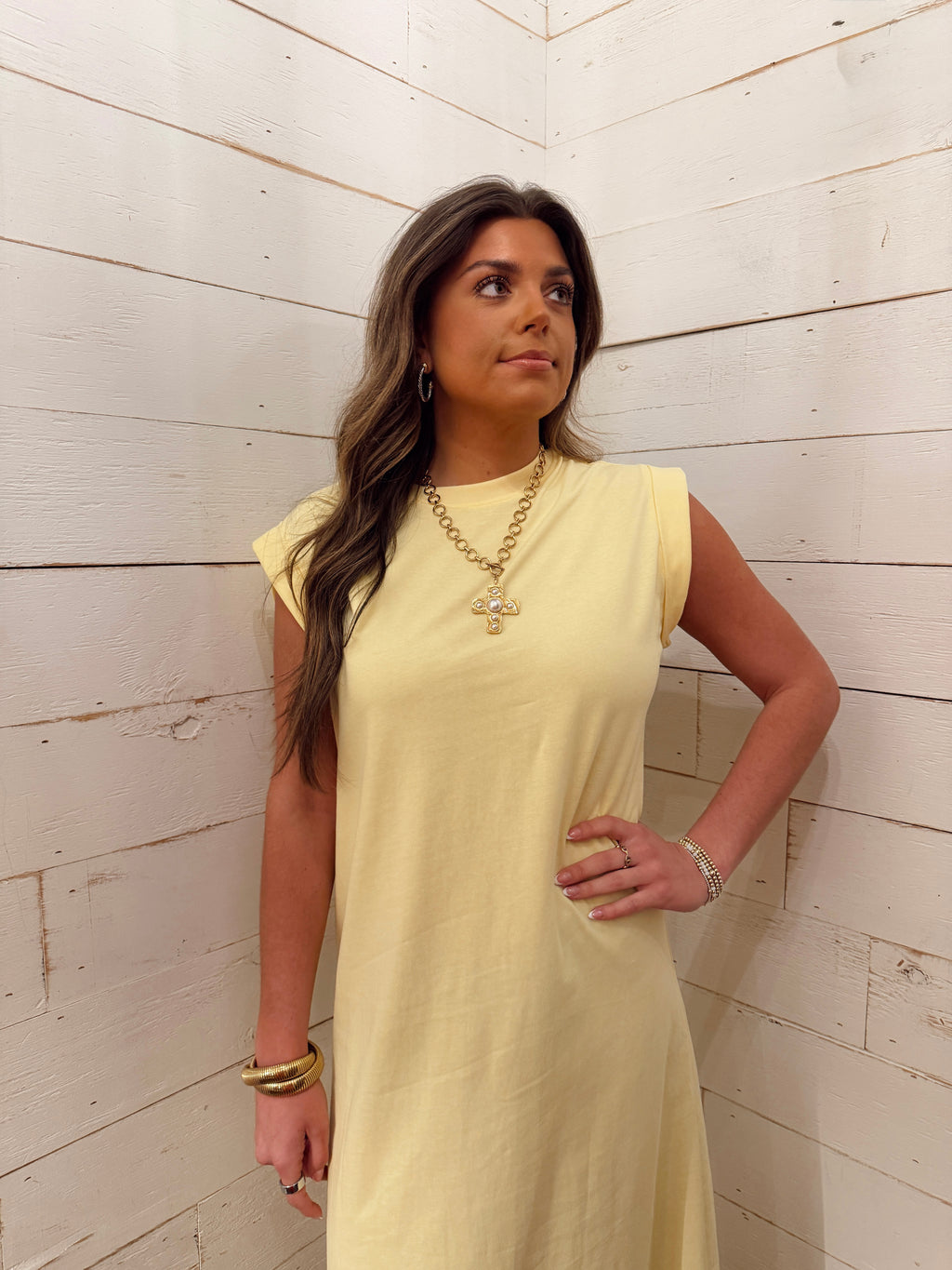 Cap Sleeve Knit Midi Dress