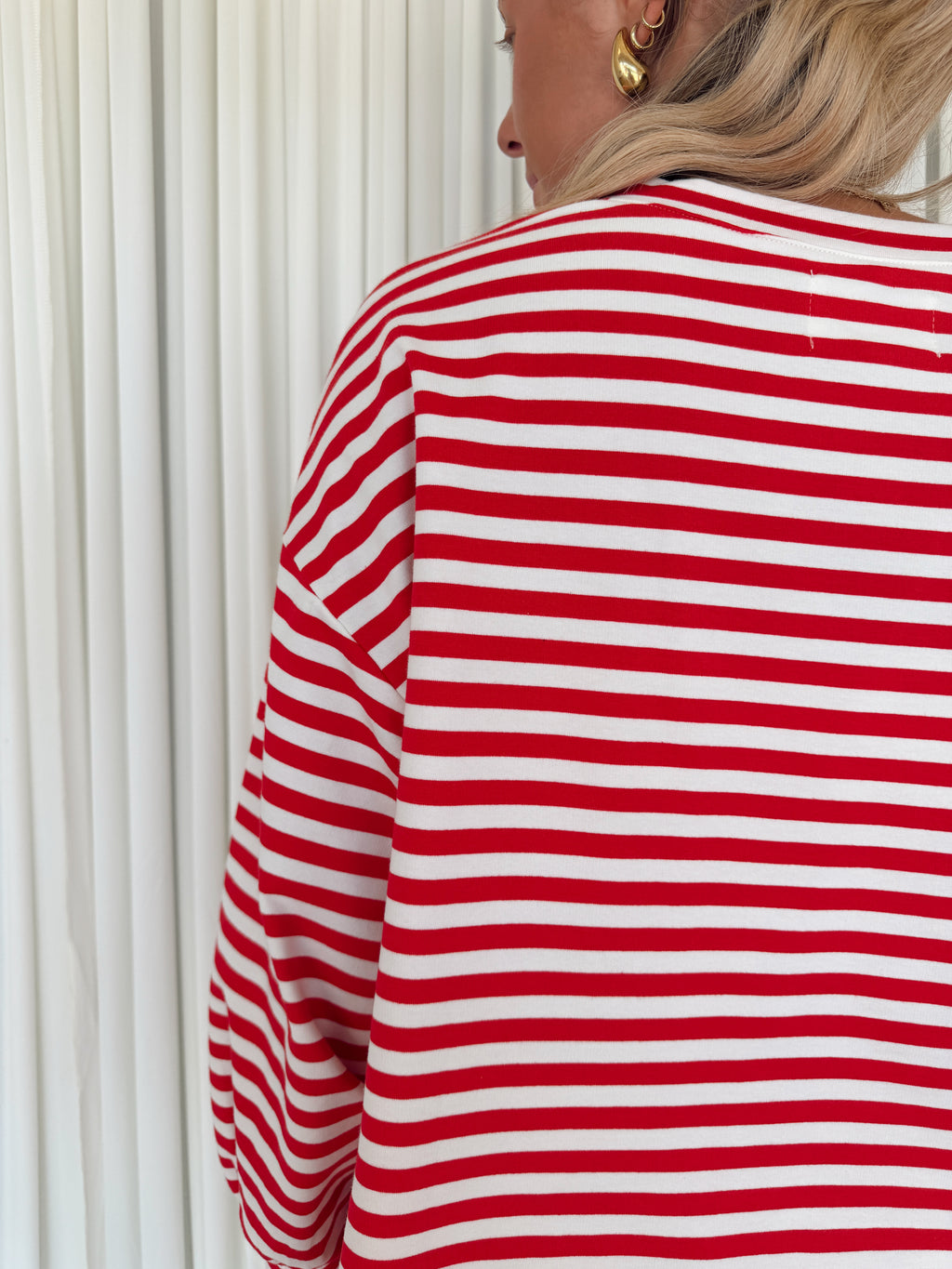 American Girl Oversized Striped T-shirt