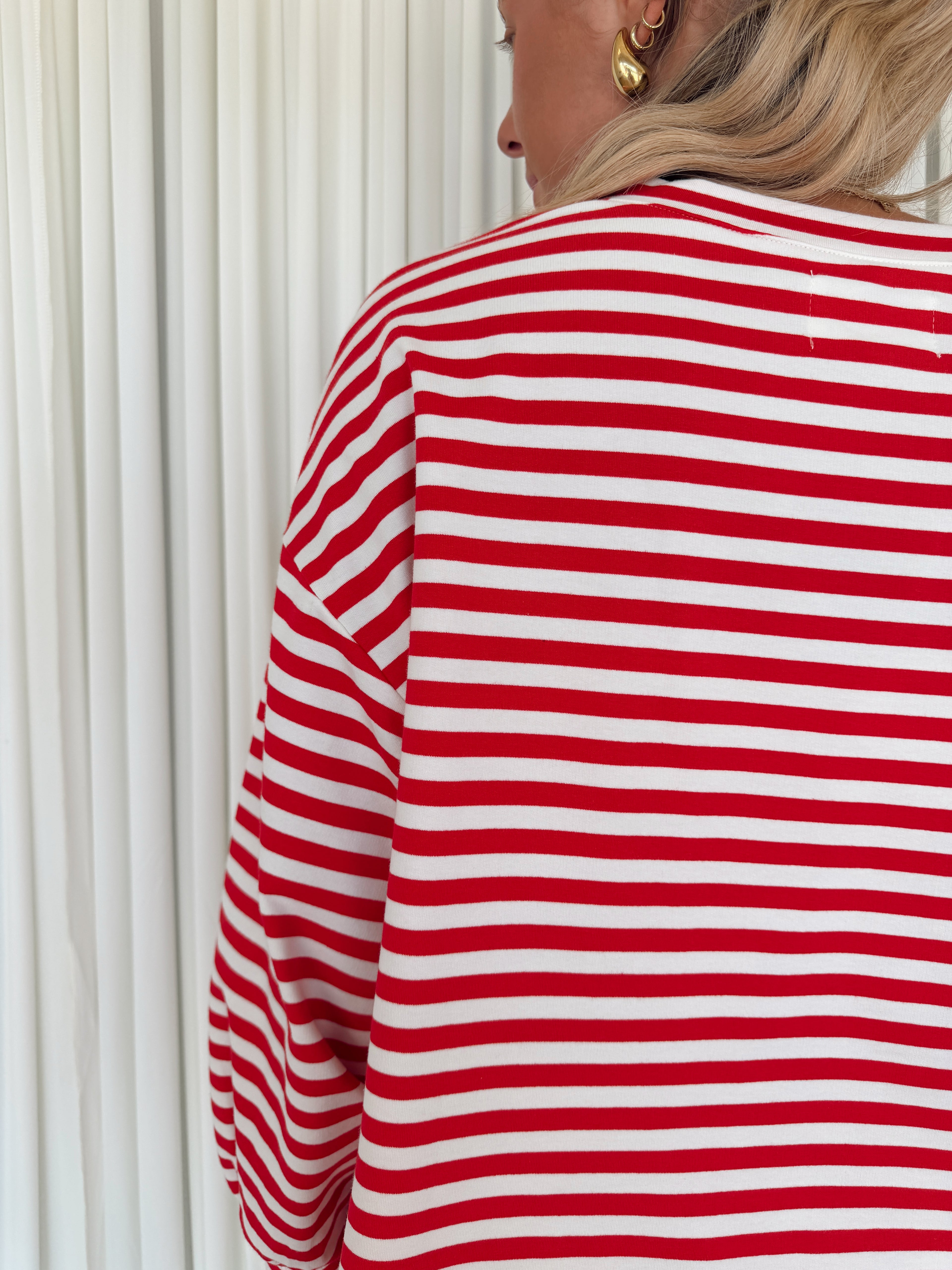 American Girl Oversized Striped T-shirt