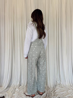 Polka Dot Barrel Overall Jumpsuit