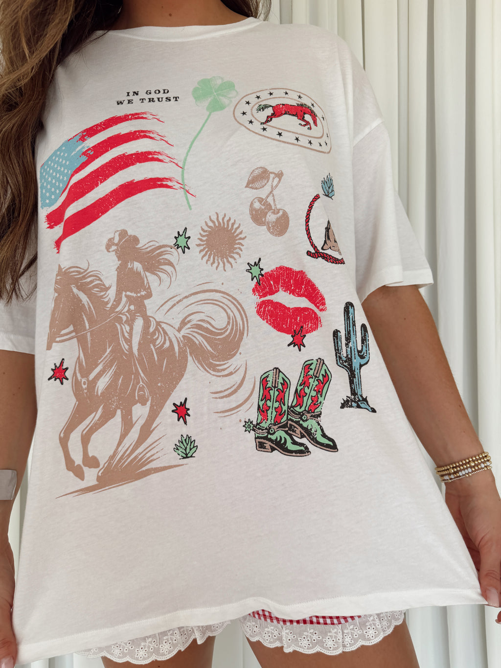 Americana Vintage Oversize Graphic Tee