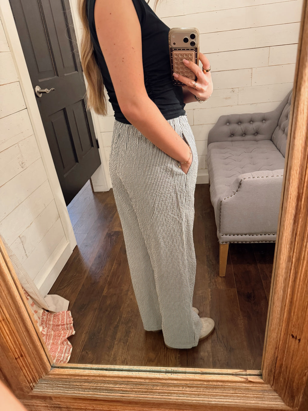 Striped Wide Leg Pants