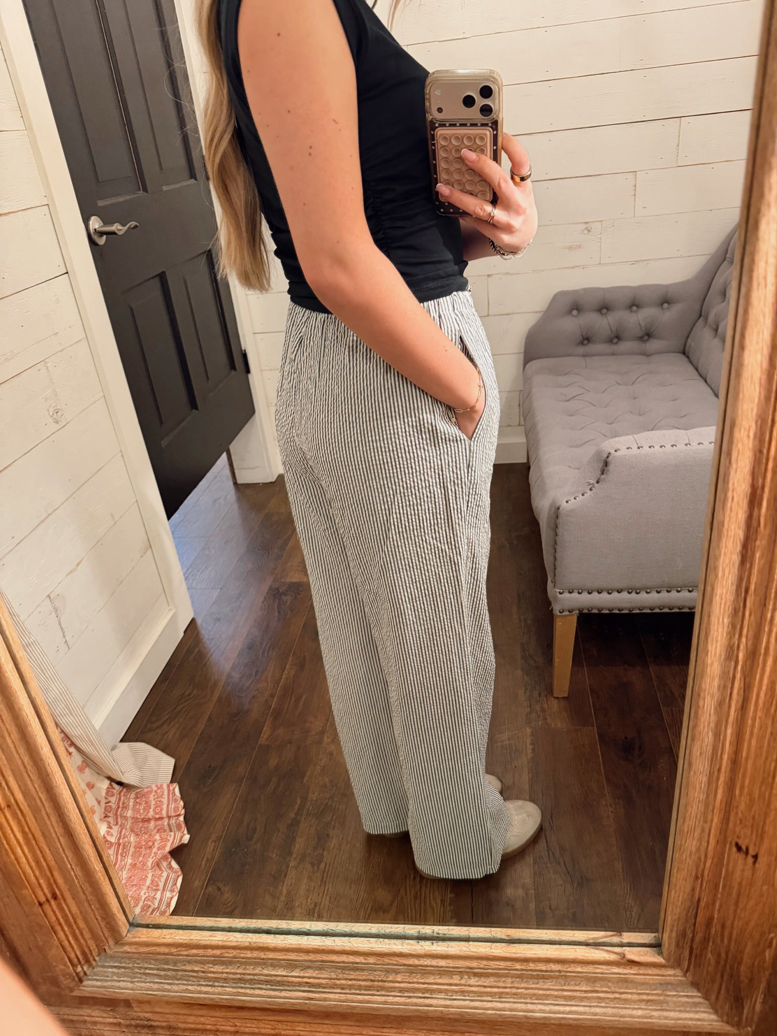 Striped Wide Leg Pants
