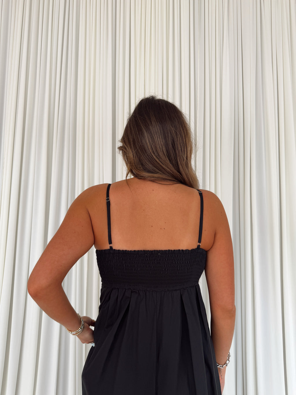 Solid Ruched Sleeveless Jumpsuit
