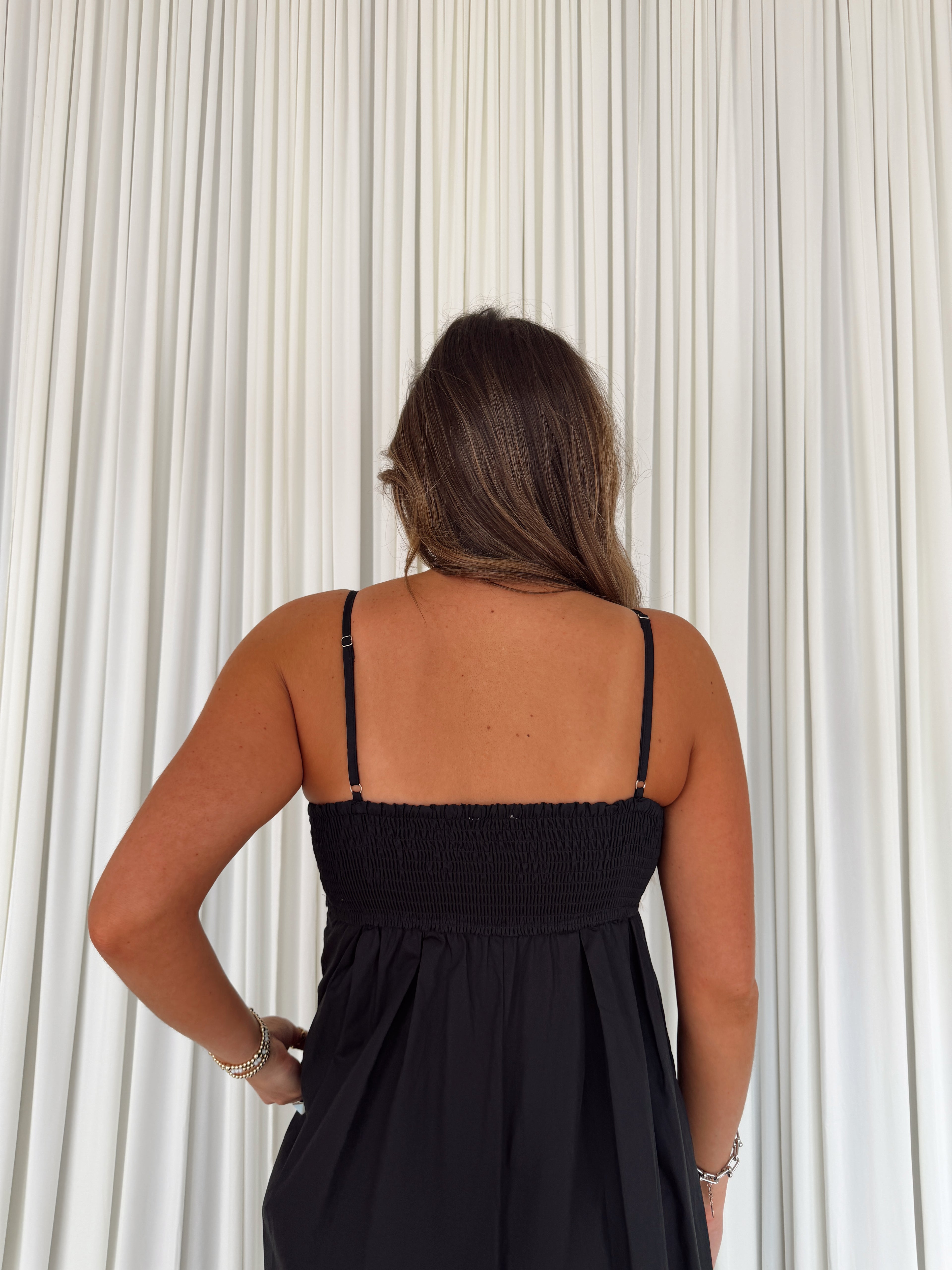 Solid Ruched Sleeveless Jumpsuit