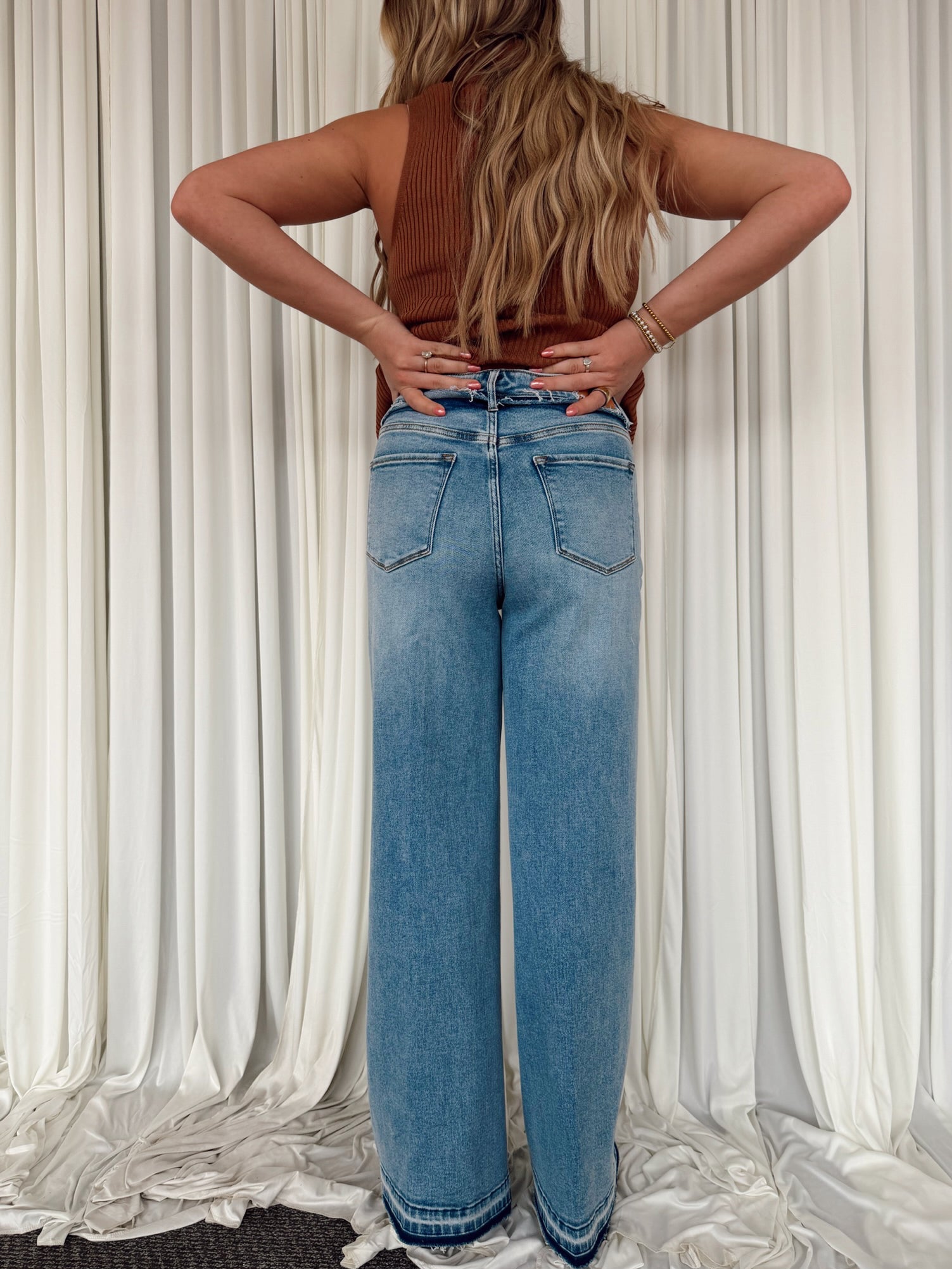 Fiona Wide Leg Denim - Savannah