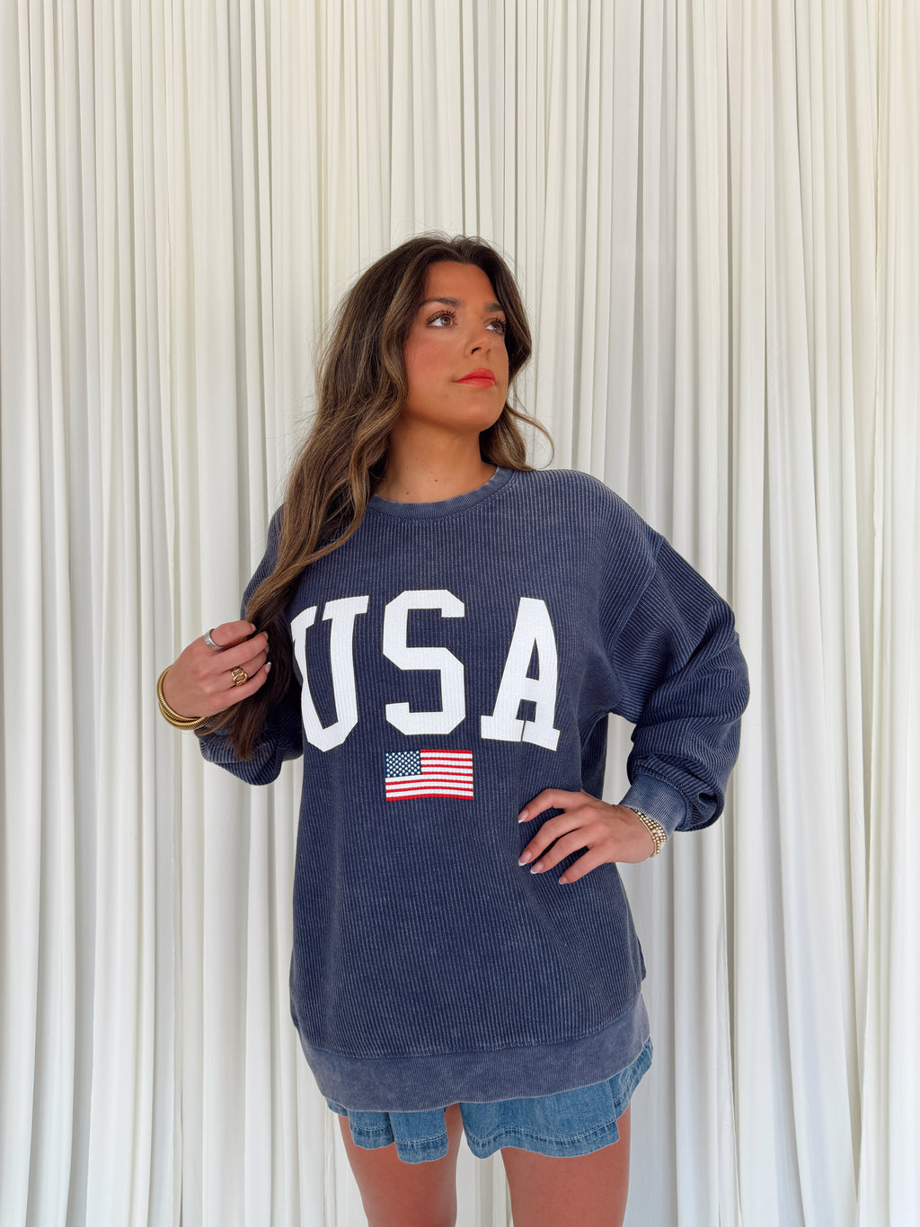 USA Flag Sweatshirt
