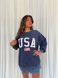 USA Flag Sweatshirt