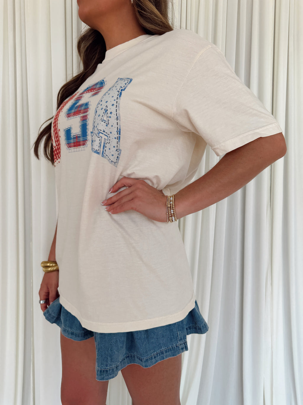 USA Patchwork Tee