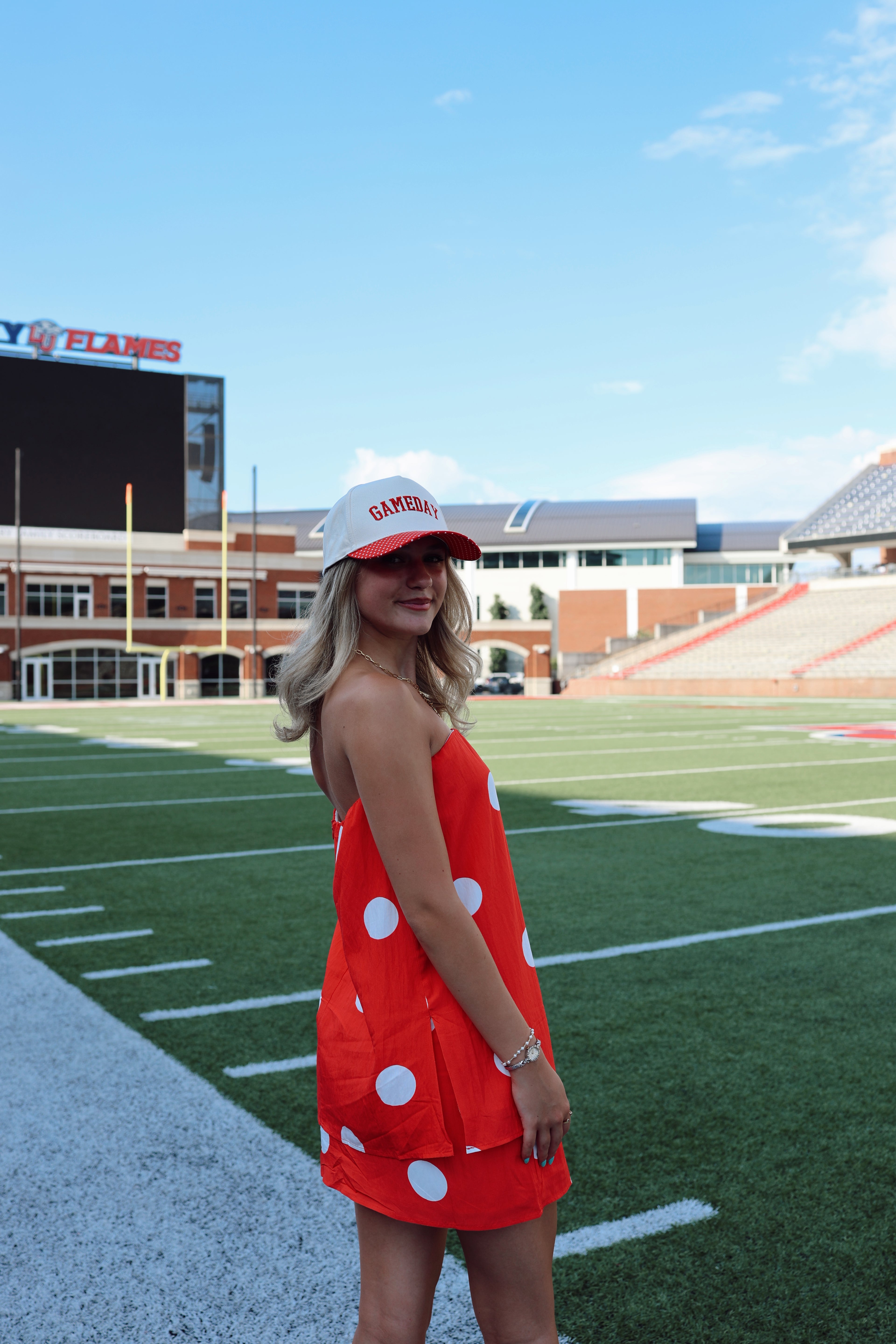Polka Dot  Strapless Top