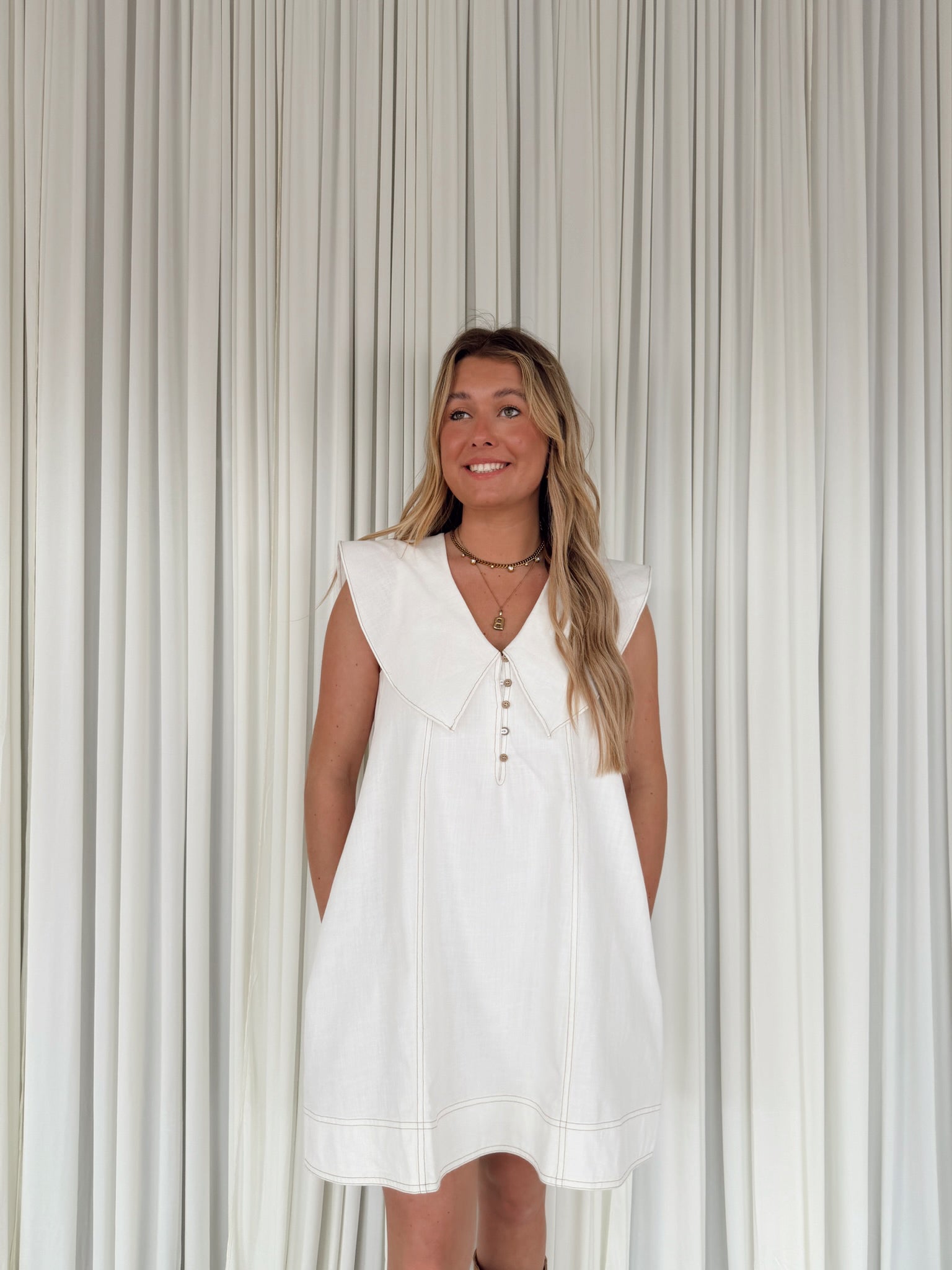 Sailor Collar Mini Dress
