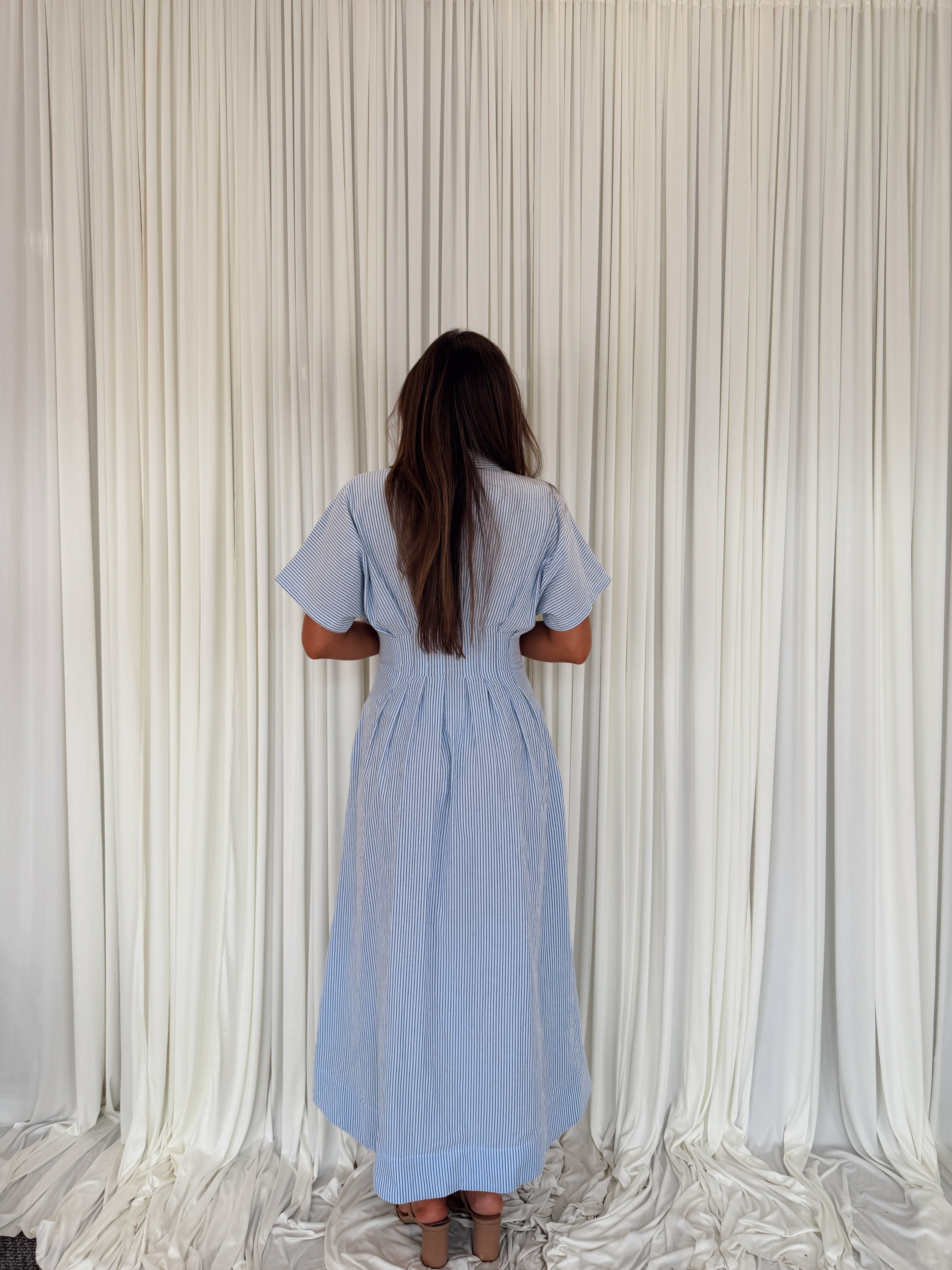 Bonnie Buttondown Woven Midi Dress