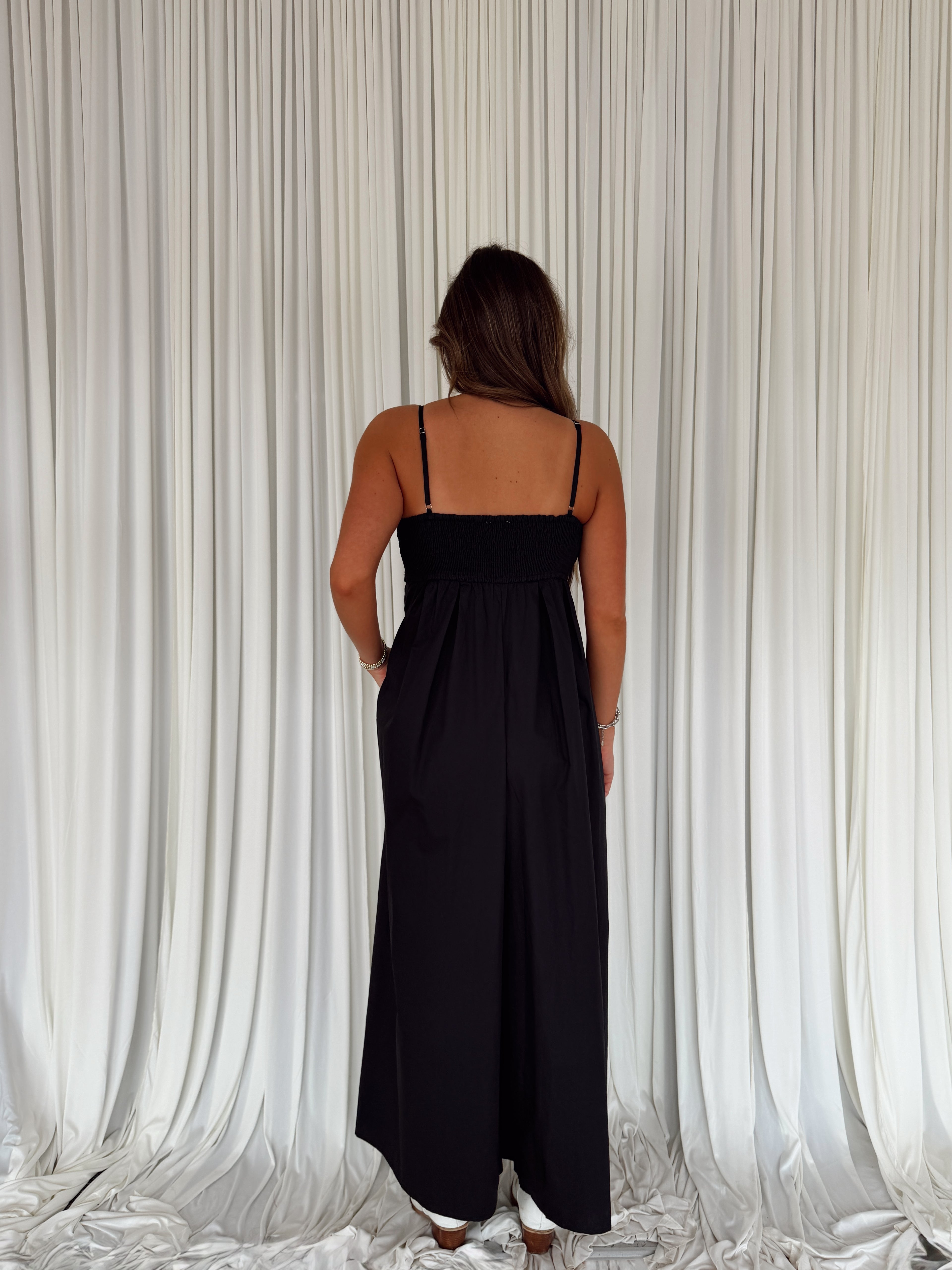 Solid Ruched Sleeveless Jumpsuit