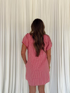 Gingham Puff Sleeve Mini Dress