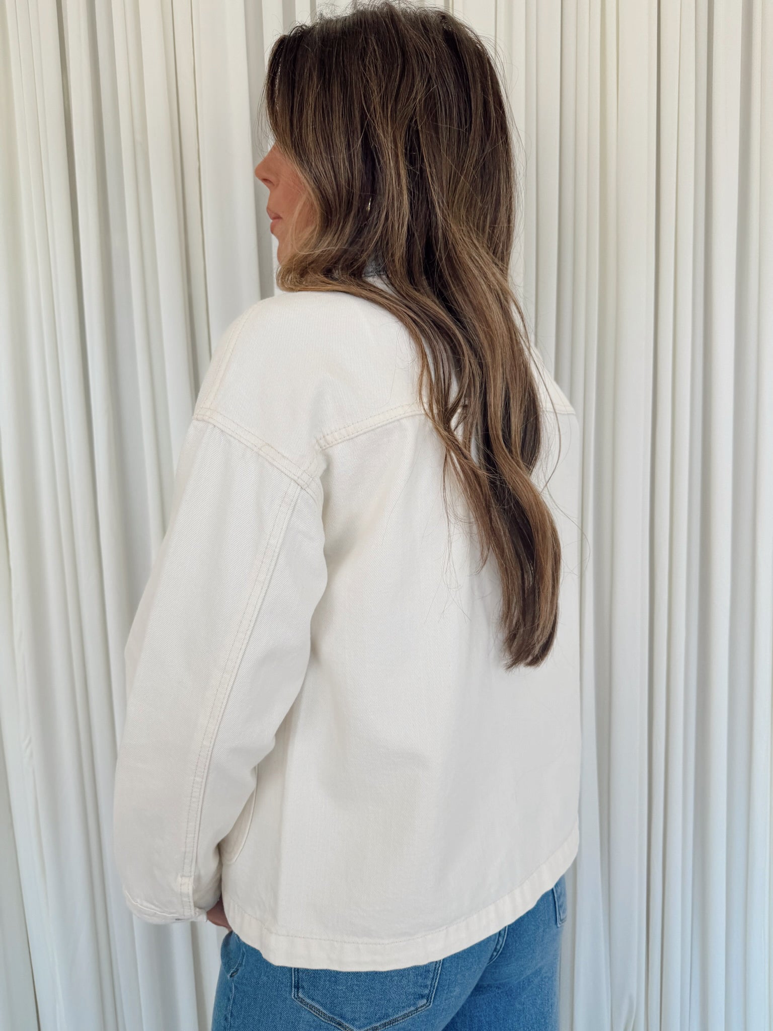Front Pocket Denim Jacket