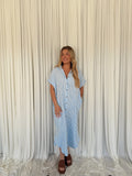 MS1314D-BGS Stripe Shirt Dress