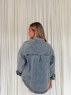 Denim Jacket with Square Pockets