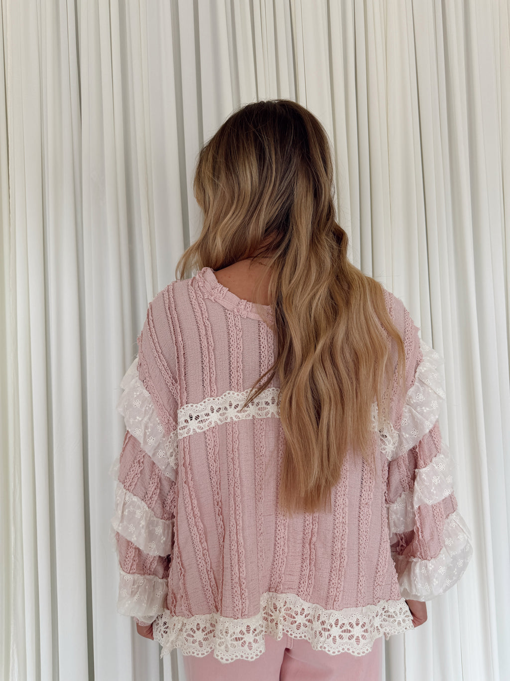 The Ruffle Lace Top