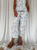 Twill Floral Print Barrel