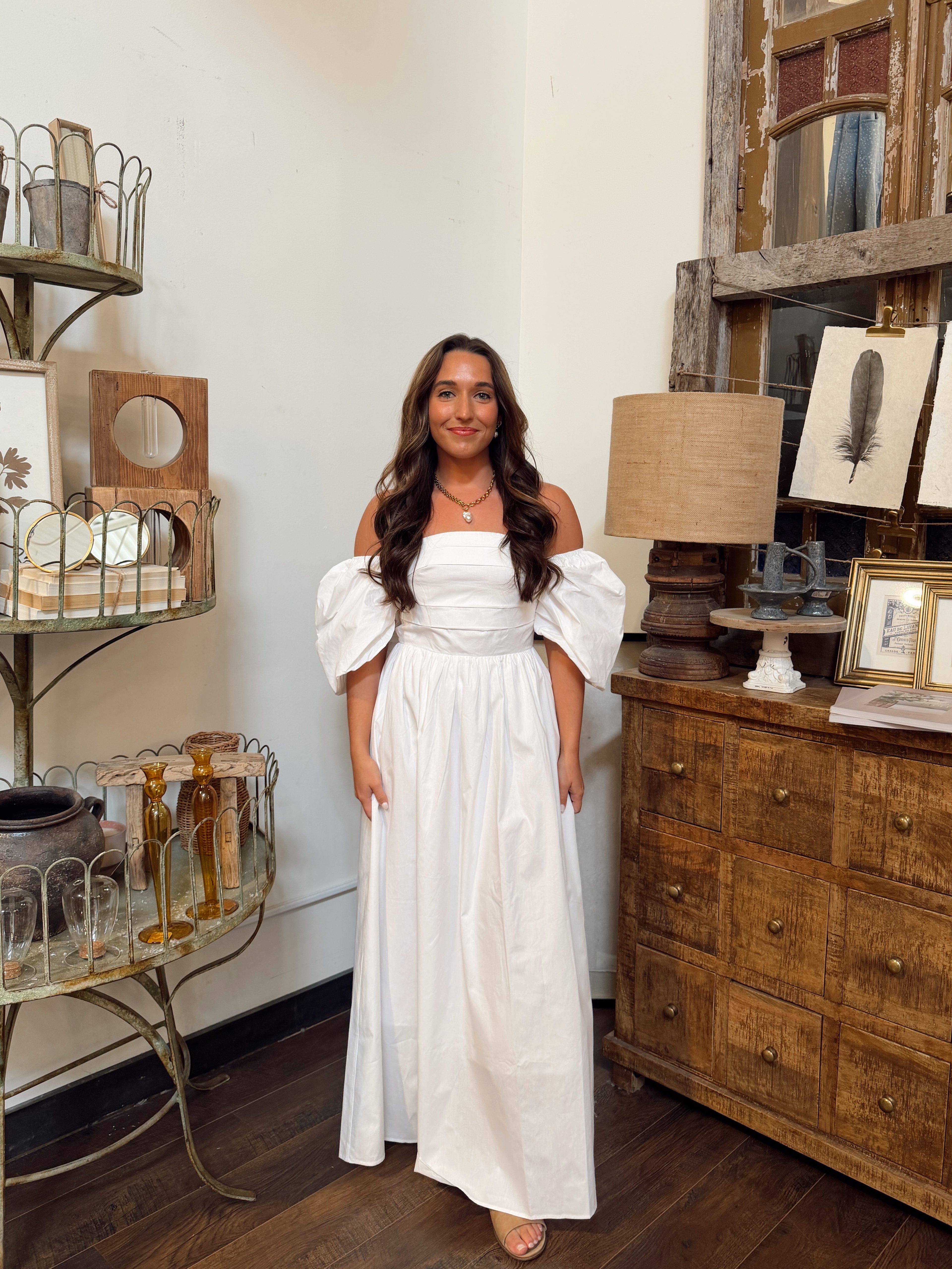 Off-the-Shoulder Maxi Dress