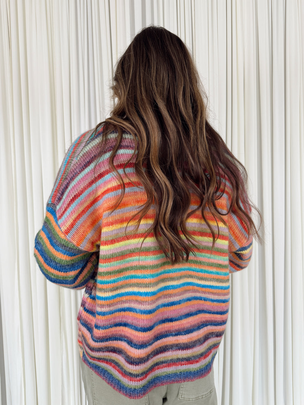Button-Up Knit Sweater Cardigan