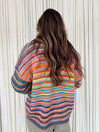 Button-Up Knit Sweater Cardigan