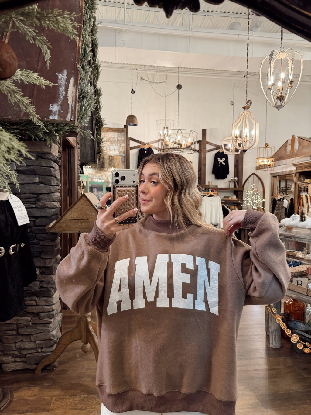 WWJD & Amen Reversible Mock neck | IT2594