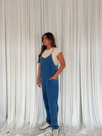 Mineral Wash Spaghetti Strap Jumpsuit