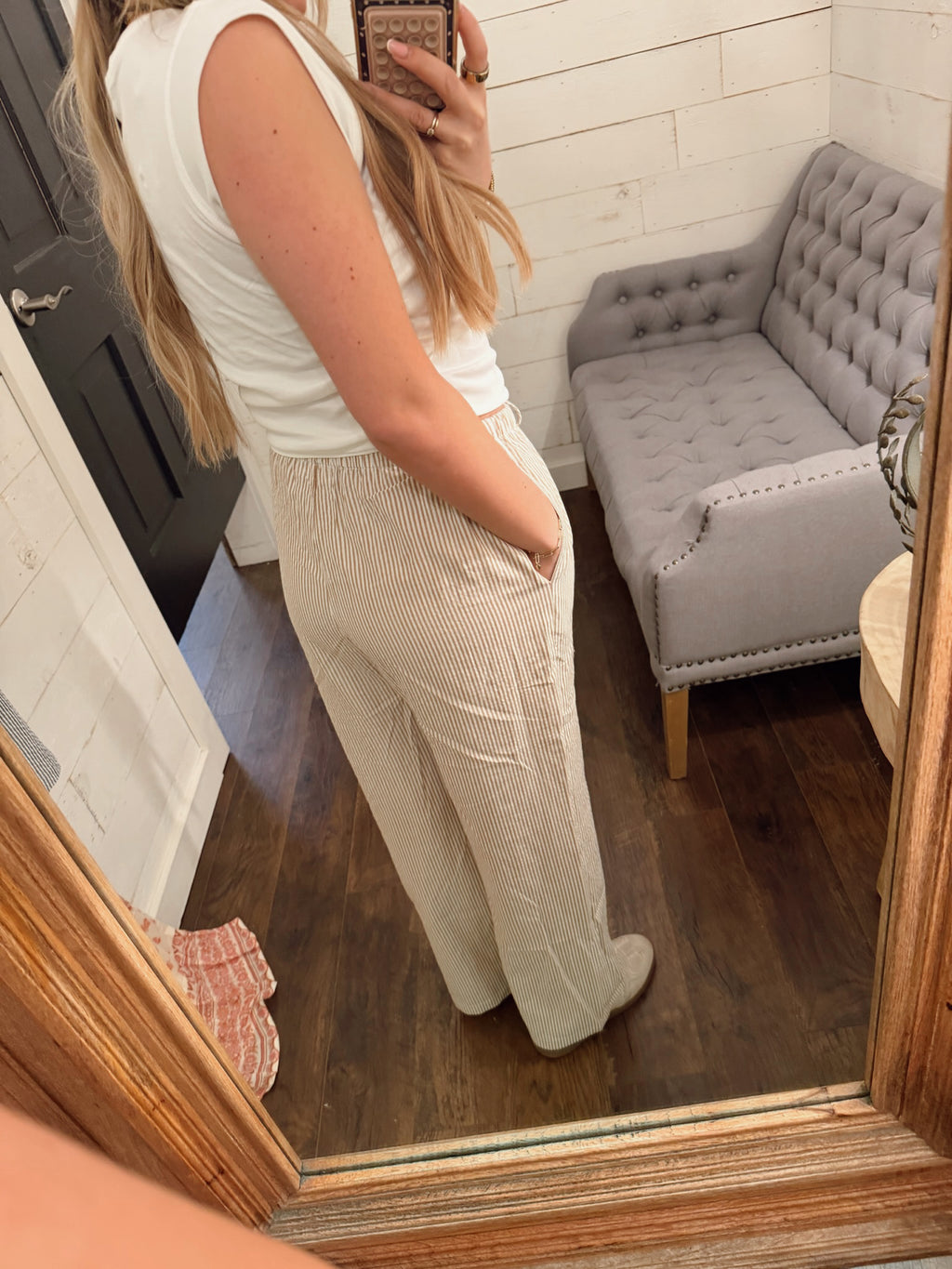 Striped Wide Leg Pants