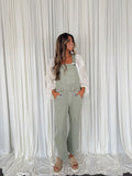 Lasso Barrel Overalls - Vetiver