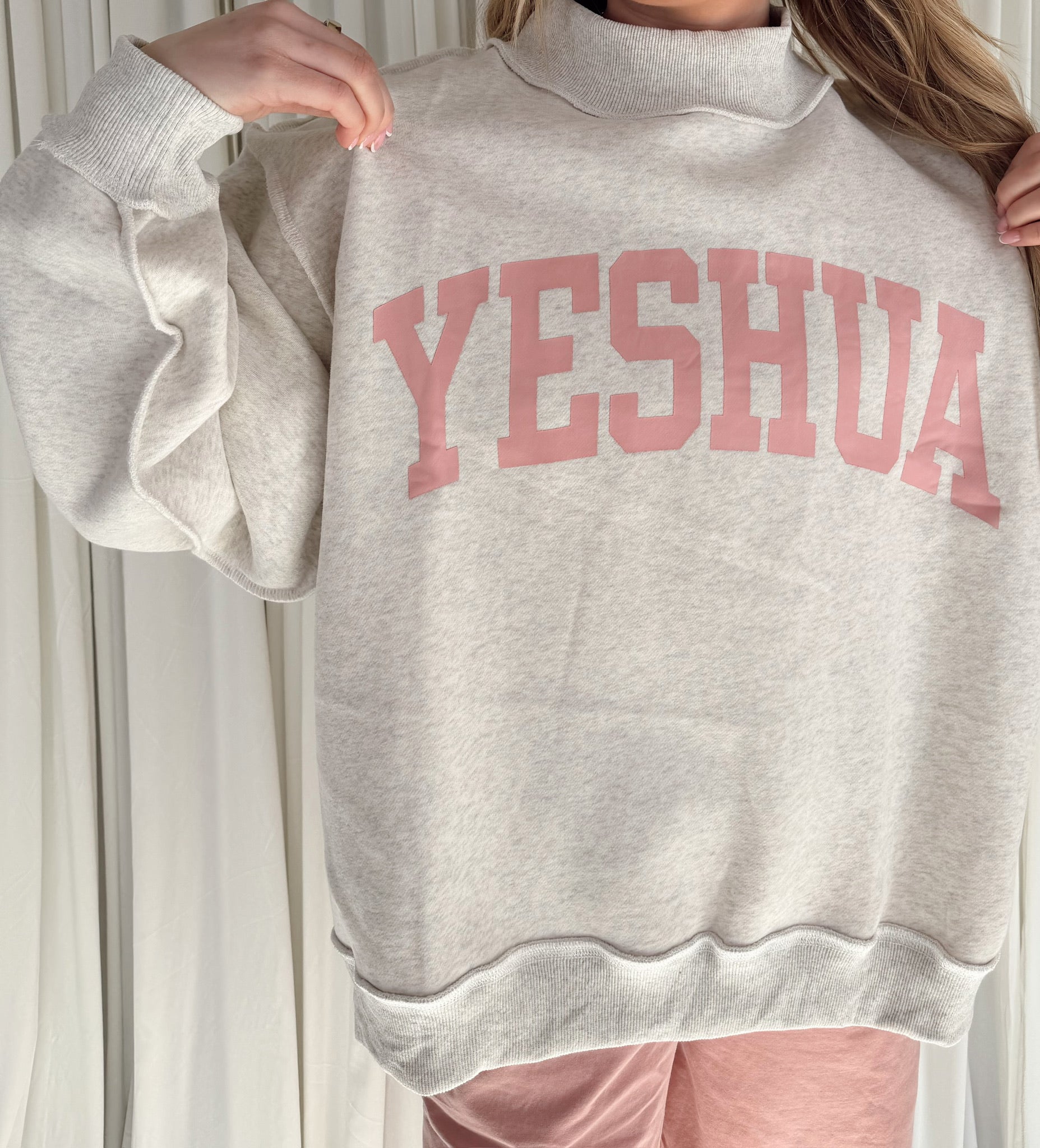 YESHUA Reversible Mock neck Sweatshirt